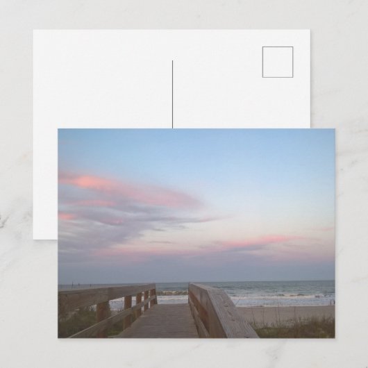 Katoen Snoep bij de strand Briefkaart (Voorkant / Achterkant)