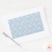 Katoen Snoep Blauw Abstract Rechthoekige Sticker (Envelop)