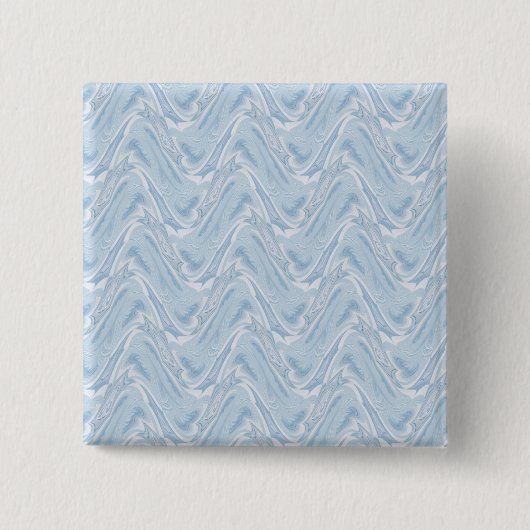 Katoen Snoep Blauw Abstract Vierkante Button 5,1 Cm (Voorkant)