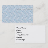 Katoen Snoep Blauw Abstract Visitekaartje (Voorkant / Achterkant)