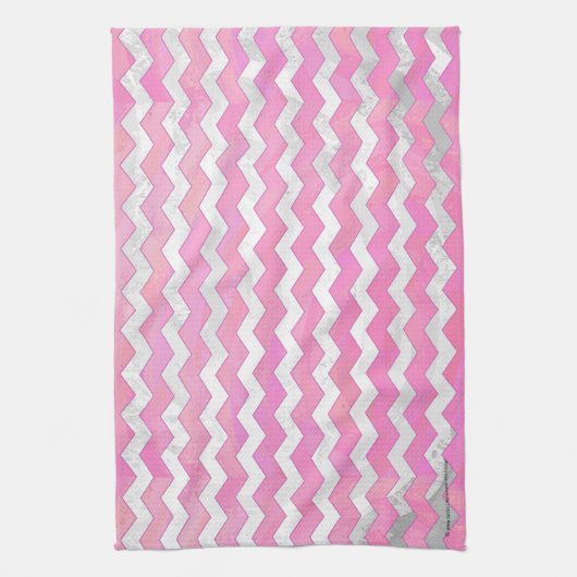 Katoen Snoep Chevon Pattern Theedoek (Verticaal)