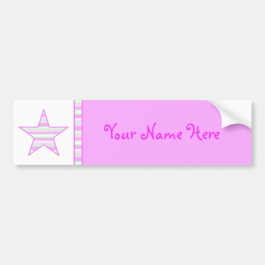 Katoen Snoep Collectie Bumpersticker (Voorkant)