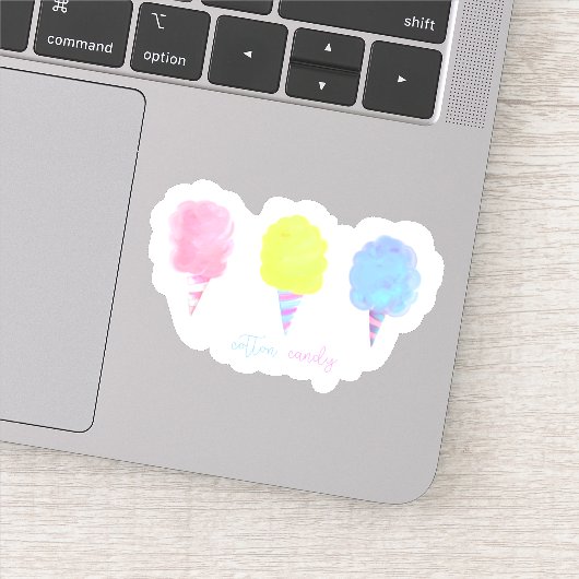 Katoen Snoep, dessert, Behandelingen, Roze snoep, Sticker (Detail)