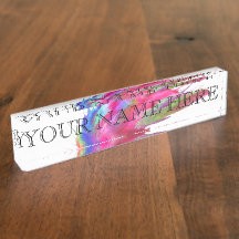 Katoen Snoep Fractal Name Bord