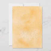 Katoen snoep glitter geel waterverf baby shower kaart (Achterkant)