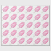 Katoen snoep glitter schattig roze korrelig cadeaupapier (Vlak)