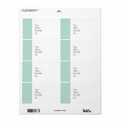 Katoen Snoep Groen Abstract Etiket (Full Sheet)