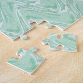 Katoen Snoep Groen Abstract Legpuzzel (Zijkant)