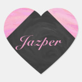 Katoen Snoep Hart Sticker (Voorkant)