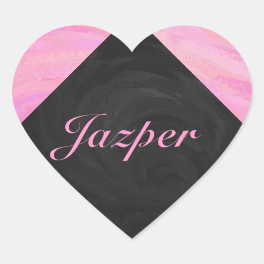 Katoen Snoep Hart Sticker (Voorkant)