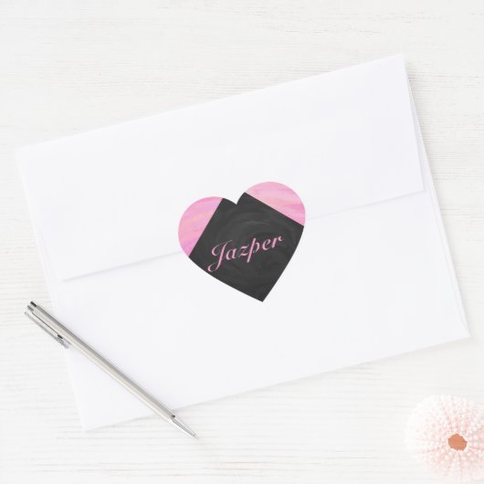 Katoen Snoep Hart Sticker (Envelop)