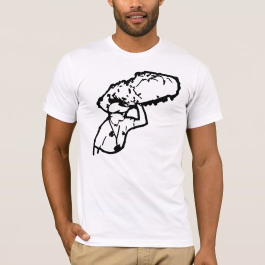 Katoen Snoep hier T-shirt (Voorkant)