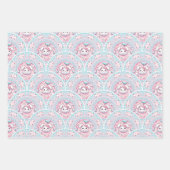 Katoen Snoep Kawaii Bunny Mandala Art Deco Scallop Inpakpapier Vel (Voorkant)