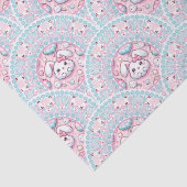 Katoen Snoep Kawaii Bunny Mandala Art Deco Scallop Tissuepapier (Detail)