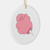 Katoen Snoep Keramisch Ornament (Rechts)