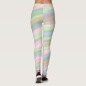Katoen snoep kleur gestreepte Leggings (Achterkant)
