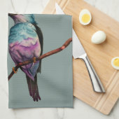 Katoen Snoep Kleur vogel schilderen Theedoek (Quarter Fold)