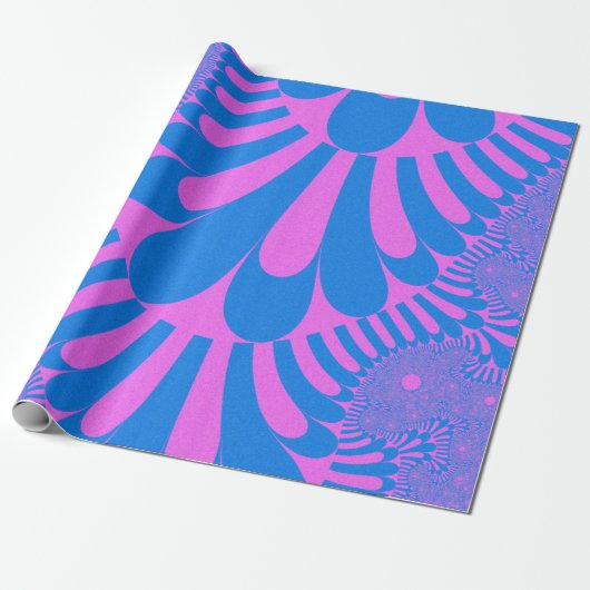 Katoen Snoep Loop Cadeaupapier (Uitgerold)