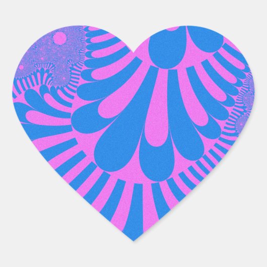 Katoen Snoep Loop Hart Sticker (Voorkant)