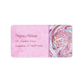 Katoen Snoep Mandala Adres Etiket (Voorkant)