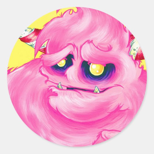 Katoen Snoep Monster Stickers (Voorkant)