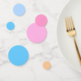 Katoen Snoep naar Bubblegum Blue Gradient Confetti