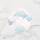 Katoen Snoep Pastel Clouds Confetti (Kleine voorkant)