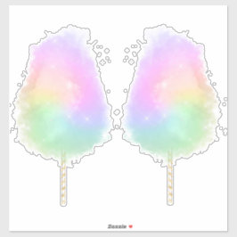 Katoen snoep pastel regenboogliter schattig sticker