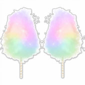 Katoen snoep pastel regenboogliter schattig sticker (Voorkant)