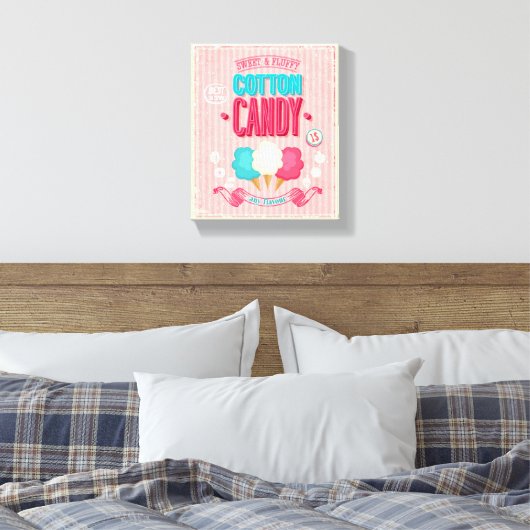  Katoen Snoep Poster Canvas Afdruk (Insitu (Slaapkamer))