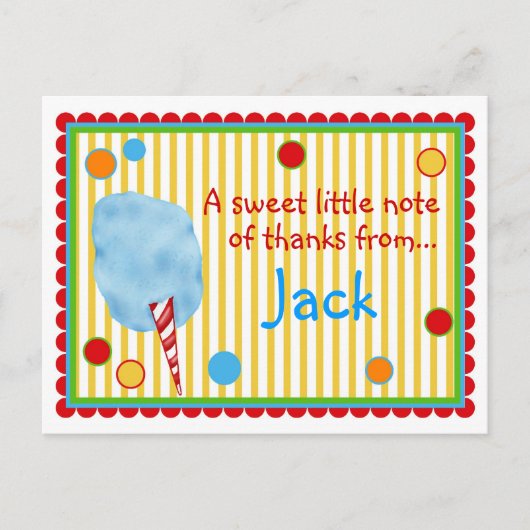 Katoen Snoep Postkaart (Voorkant)