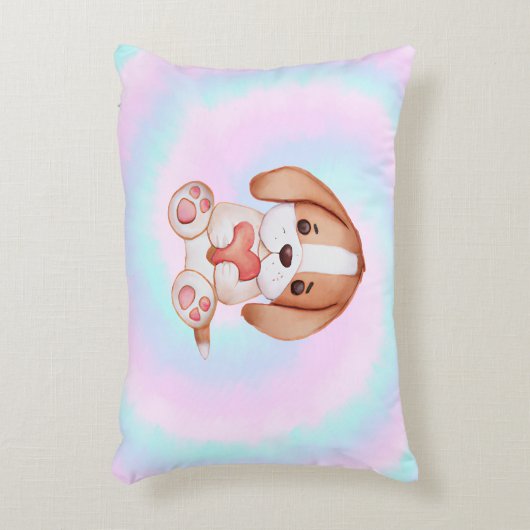 Katoen Snoep Puppy Love Accent Kussen (Voorkant(Verticaal))