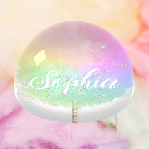 Katoen snoep regenboog glitter schattig pastel