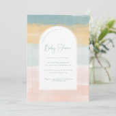 Katoen Snoep | RegenboogBaby shower Kaart (Staand voorkant)