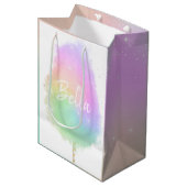 Katoen snoep regenboogliter schattig medium cadeauzakje (Voorkant Gekanteld)