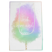 Katoen snoep regenboogliter schattig medium cadeauzakje (Achterkant)