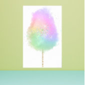 Katoen snoep regenboogliter schattig poster