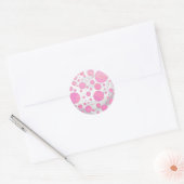 Katoen Snoep Ronde Sticker (Envelop)
