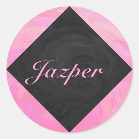 Katoen Snoep Ronde Sticker (Voorkant)