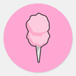 Katoen Snoep Ronde Sticker