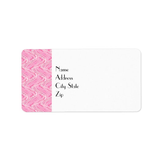 Katoen Snoep Roze Abstract Etiket (Voorkant)