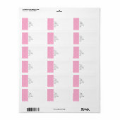 Katoen Snoep Roze Abstract Etiket (Full Sheet)