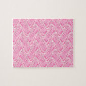 Katoen Snoep Roze Abstract Legpuzzel (Horizontaal)