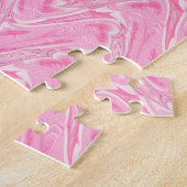 Katoen Snoep Roze Abstract Legpuzzel (Zijkant)