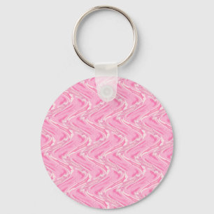 Katoen Snoep Roze Abstract Sleutelhanger