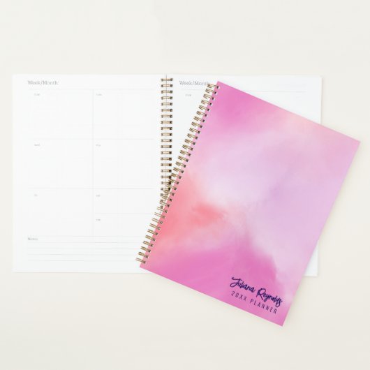 Katoen Snoep Roze Abstracte Art Planner (Display)