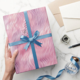Katoen Snoep Roze Cadeaupapier