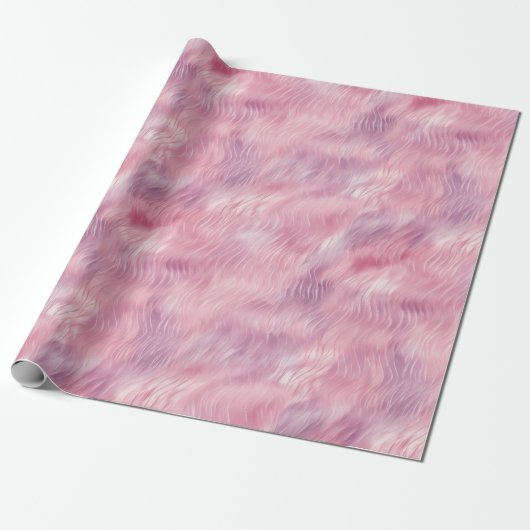 Katoen Snoep Roze Cadeaupapier (Uitgerold)
