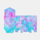 Katoen Snoep Roze en Blauwe Waterverf Bedankdoosjes (Uitgevouwen)