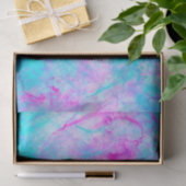 Katoen Snoep Roze en Blauwe Waterverf Tissuepapier (Geschenk)